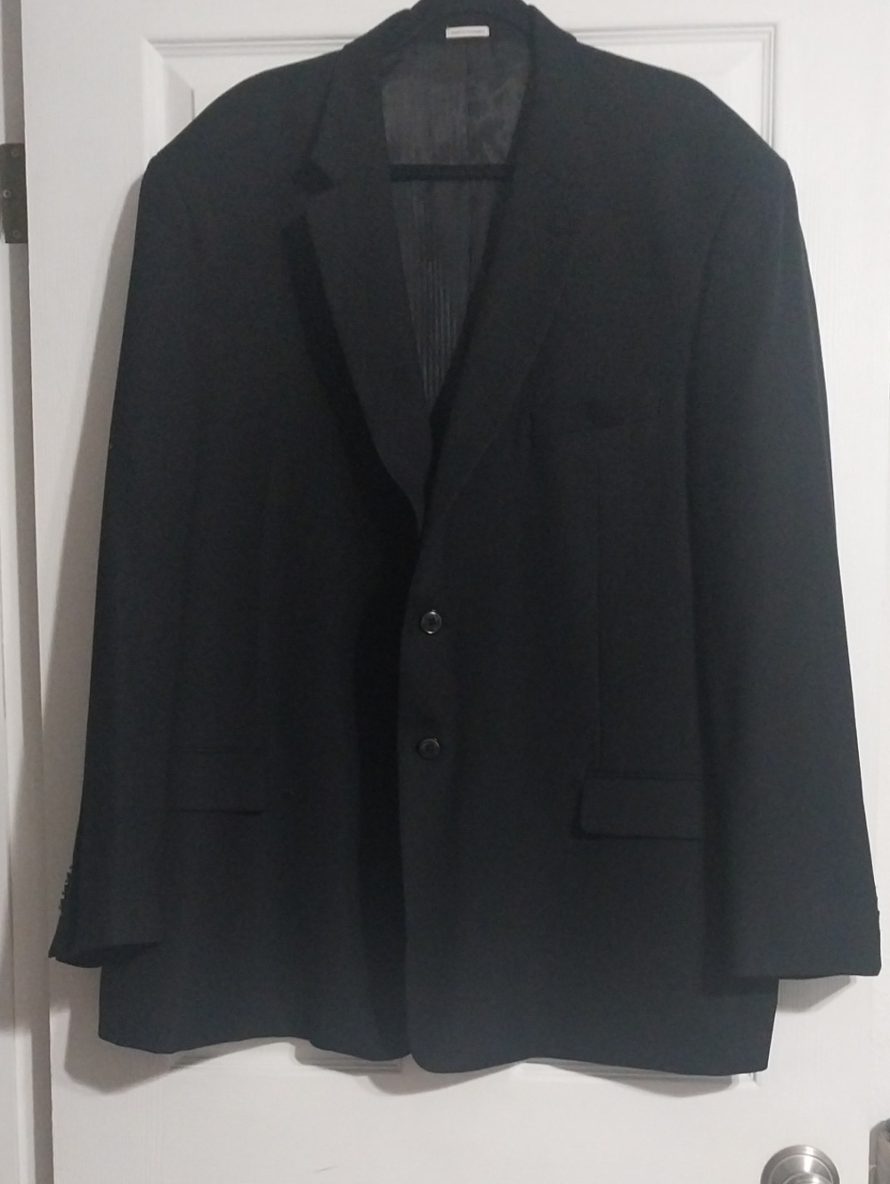 Men's Black Two-Button Blazer
